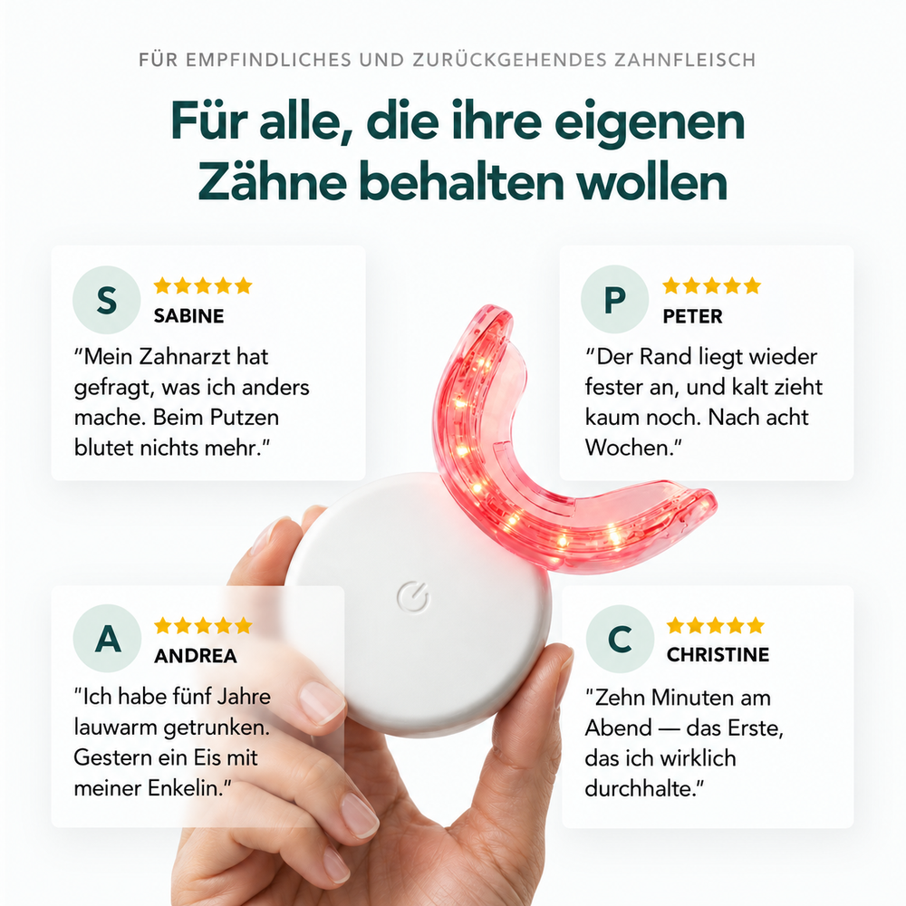 Lumavia™ Rotlicht-Zahnfleischtherapie