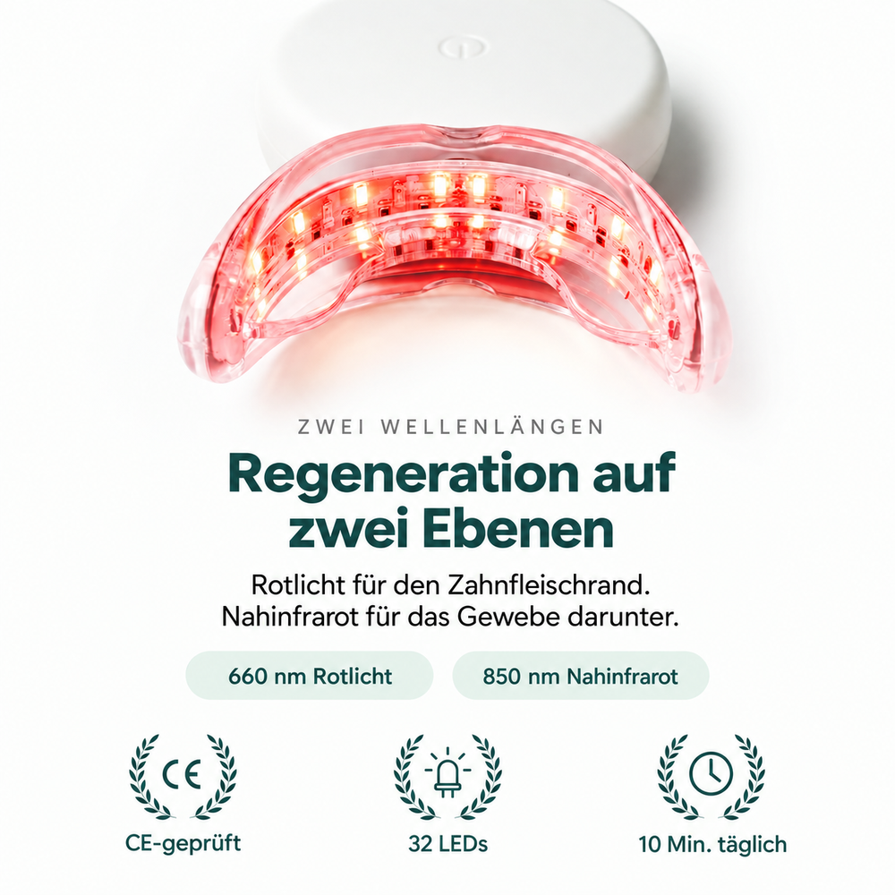 Lumavia™ Rotlicht-Zahnfleischtherapie